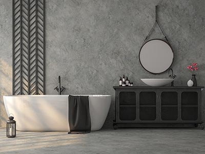 Microcement for bathrooms